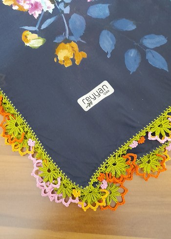 #Tığ #Oyalı #Yazma #Yemeni #Başörtüsü #Tesettür # - Görsel 4