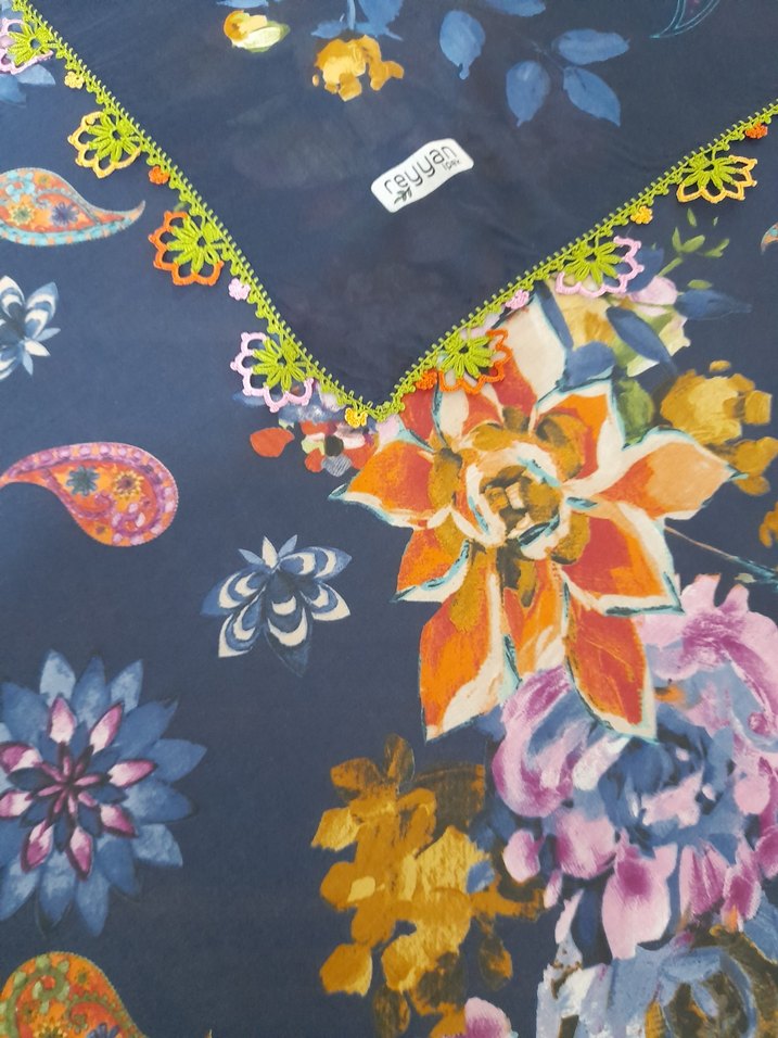 #Tığ #Oyalı #Yazma #Yemeni #Başörtüsü #Tesettür # - Görsel 5