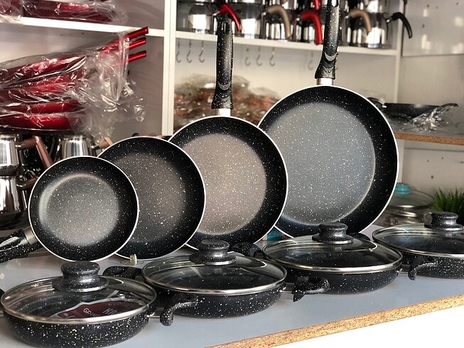 Beden Evinda kartef granit her eve lazım set 12 parça