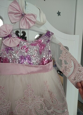 Abiye bebek elbisesi - Görsel 5