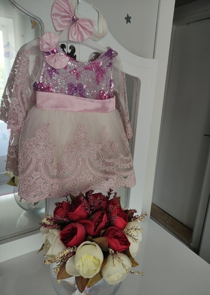 Abiye bebek elbisesi - Görsel 3