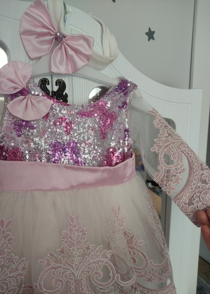 Abiye bebek elbisesi - Görsel 5