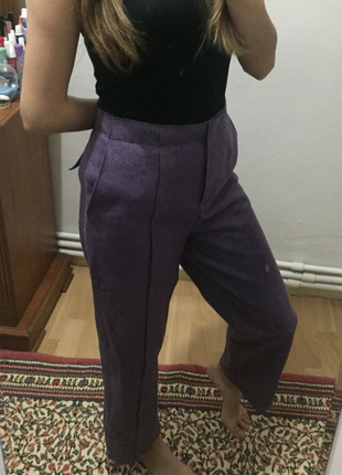 36 Beden Lila keçe pantolon