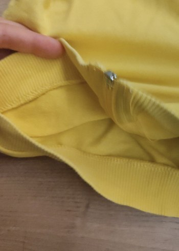 Sarı Kapüşonlu Fermuarlı Erkek Çocuk hirka - Görsel 3