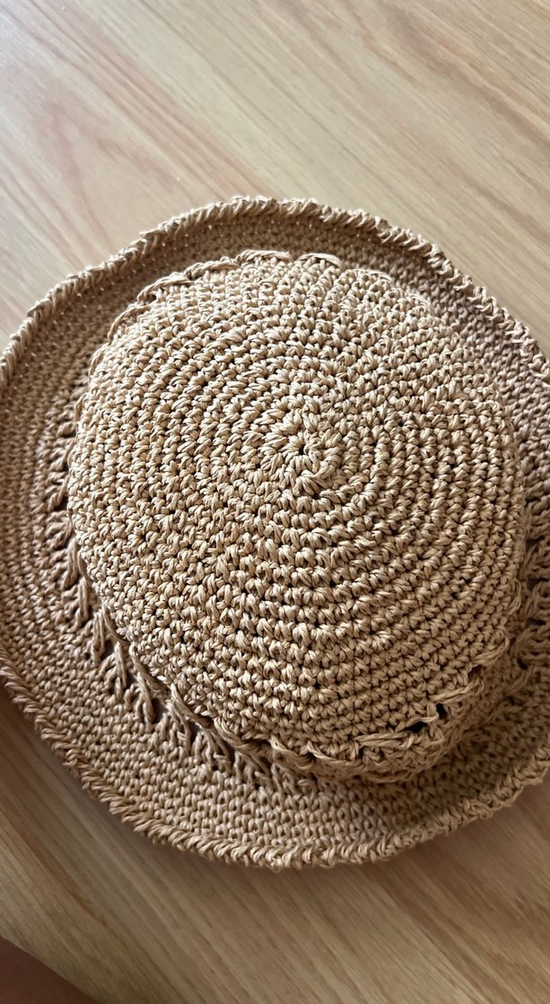 Bej Örgü Bohem Kadın Şapka - Görsel 4