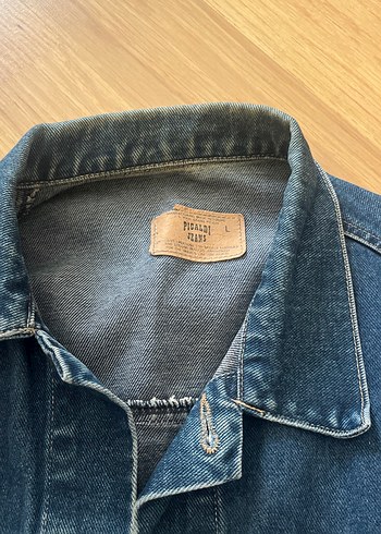 Düğmeli Mavi Denim Kadın Ceket - Görsel 5