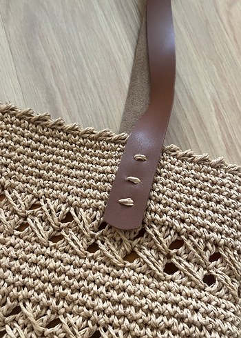 Bej Örgü Bohem Kadın Çanta - Görsel 3