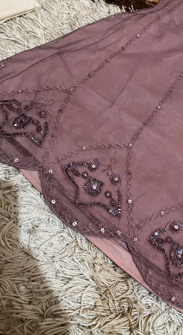 Boncuk İşlemeli Uzun Bohem cocuk elbise - Görsel 2