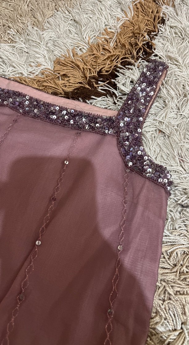 Boncuk İşlemeli Uzun Bohem cocuk elbise - Görsel 4