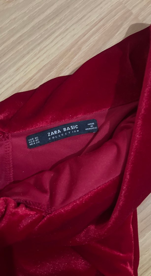 Bordo Drapeli midiAbiye Elbise - Görsel 2