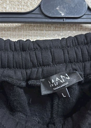 Erkek Siyah Rahat Kesim Sweatpant - Görsel 7