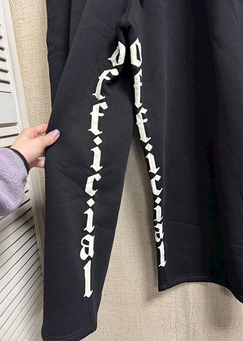 Erkek Siyah Rahat Kesim Sweatpant - Görsel 5