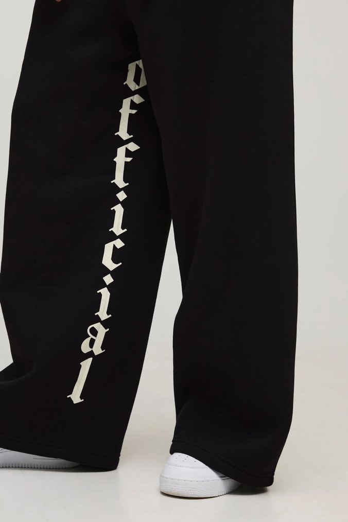 Erkek Siyah Rahat Kesim Sweatpant - Görsel 2