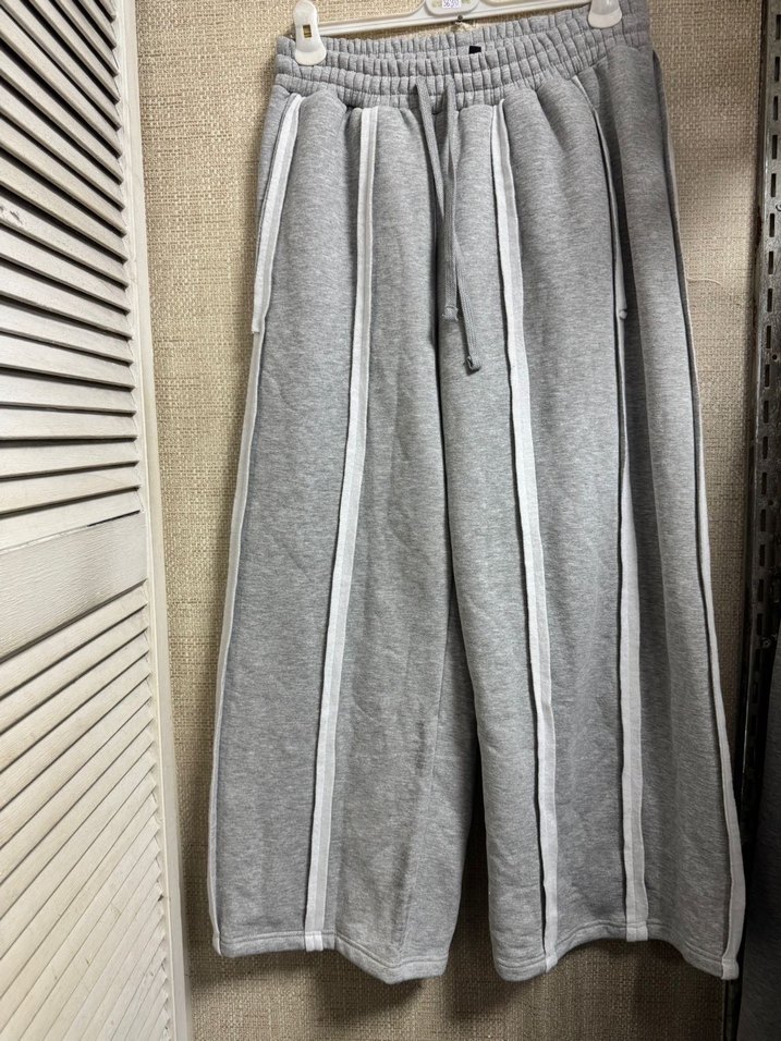 Geniş Kesim Gri  Eşofman - Görsel 5