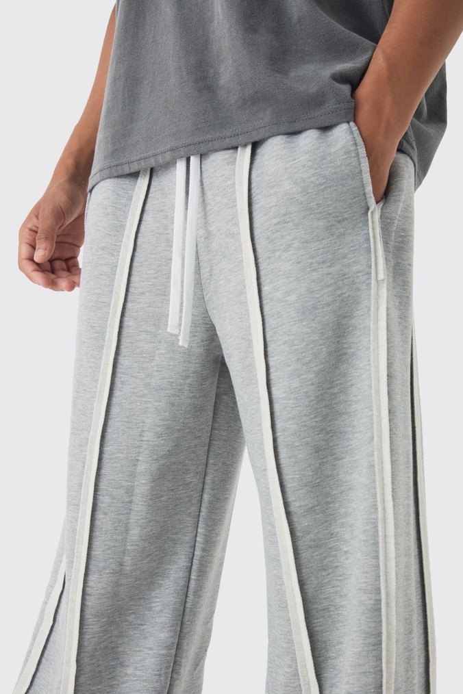 Geniş Kesim Gri  Eşofman - Görsel 3