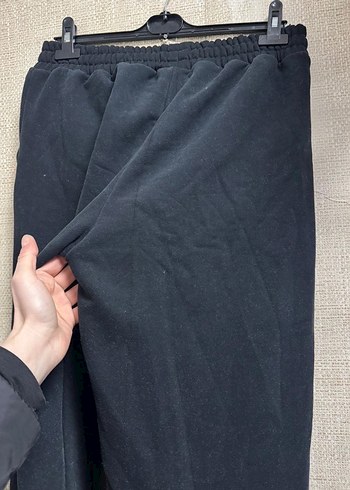 Siyah Bol Kesim Eşofman Altı - Görsel 5