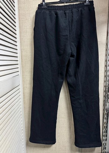 Siyah Bol Kesim Eşofman Altı - Görsel 4