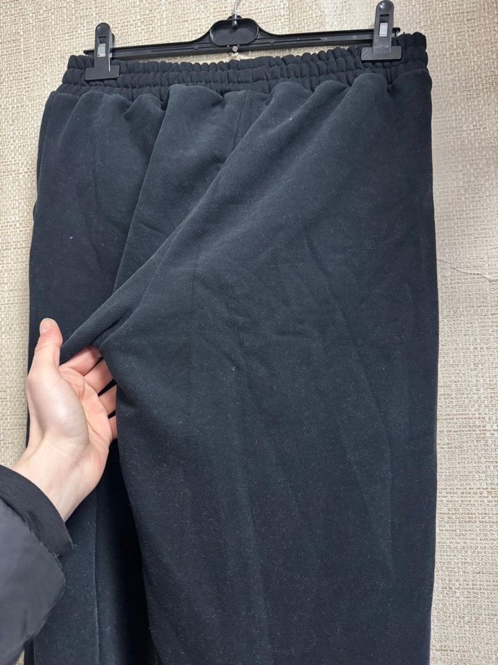 Siyah Bol Kesim Eşofman Altı - Görsel 5