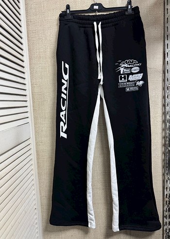 Erkek Siyah Baskılı Rahat Kesim Eşofman - Görsel 5