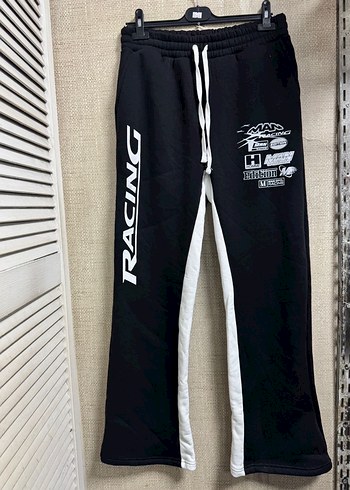 Erkek Siyah Baskılı Rahat Kesim Eşofman - Görsel 4