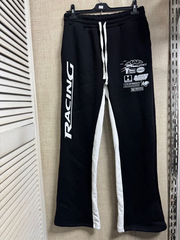 Erkek Siyah Baskılı Rahat Kesim Eşofman - Görsel 5