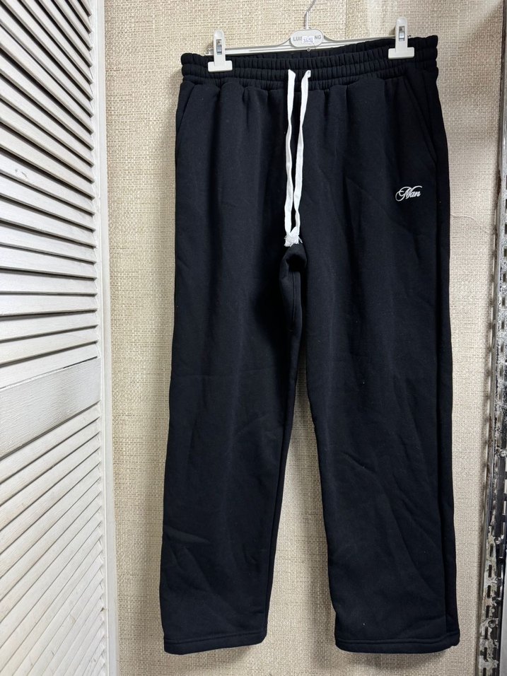 Siyah Erkek Rahat Kesim Eşofman Altı - Görsel 3