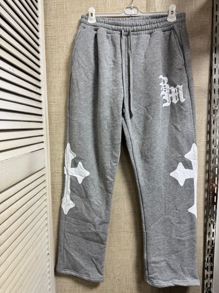 Gri Rahat Kesim Erkek Eşofman Altı - Görsel 4