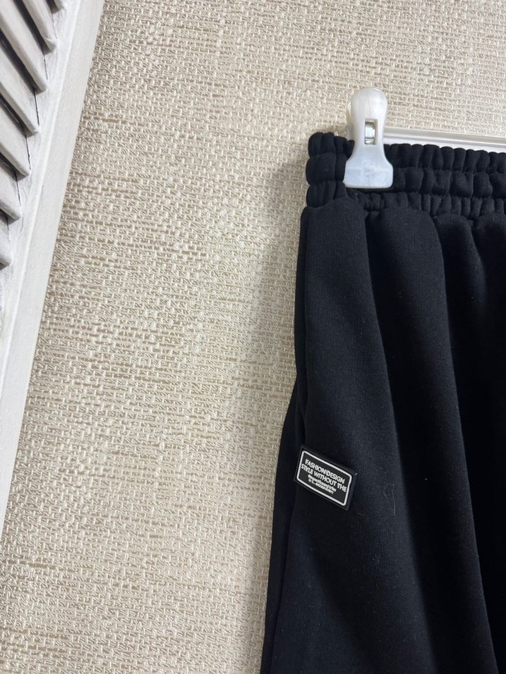 Siyah Rahat Kesim Eşofman Altı - Görsel 5