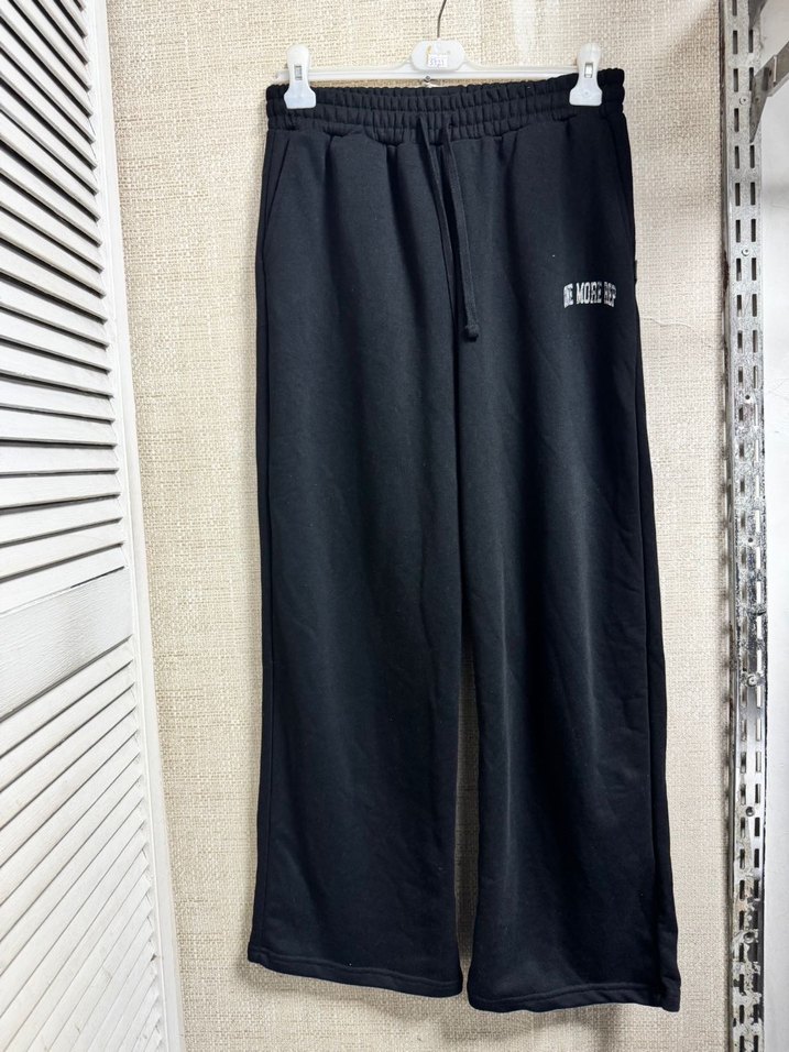 Siyah Rahat Kesim Eşofman Altı - Görsel 2