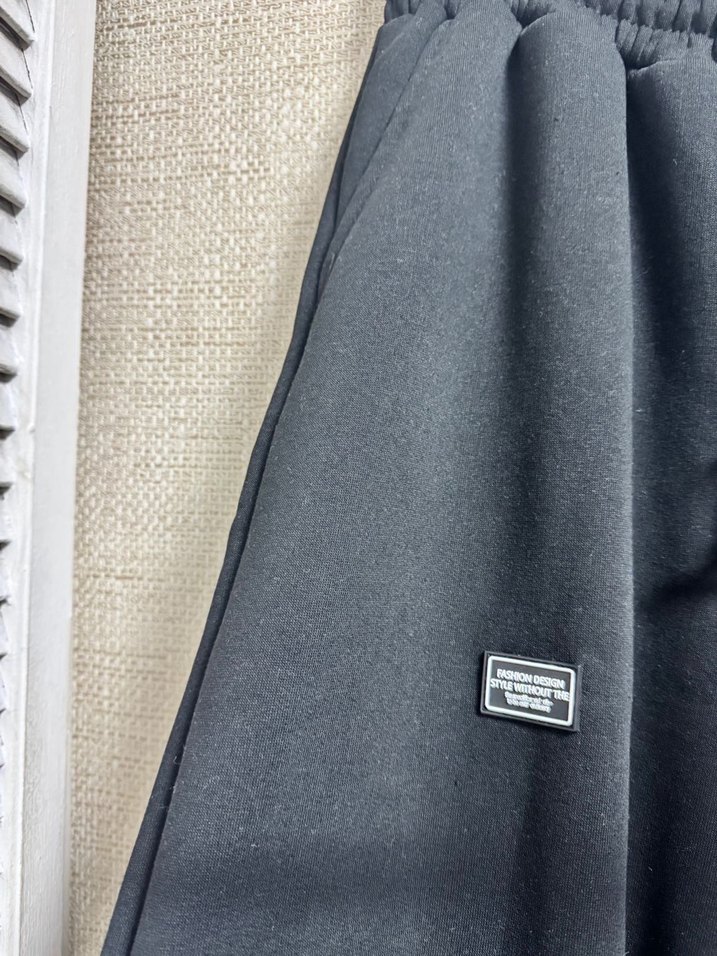 Siyah Rahat Kesim Eşofman Altı - Görsel 5