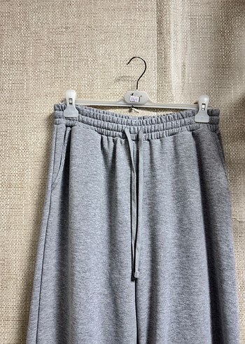 Gri Bol Kesim Eşofman Altı - Görsel 3