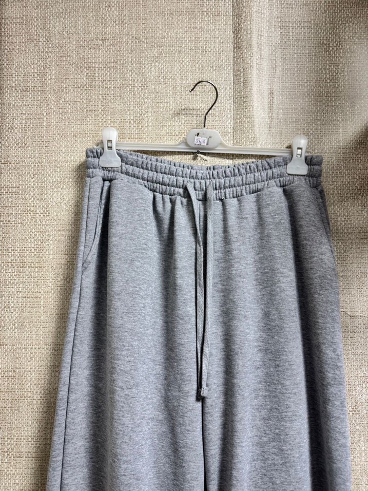 Gri Bol Kesim Eşofman Altı - Görsel 3