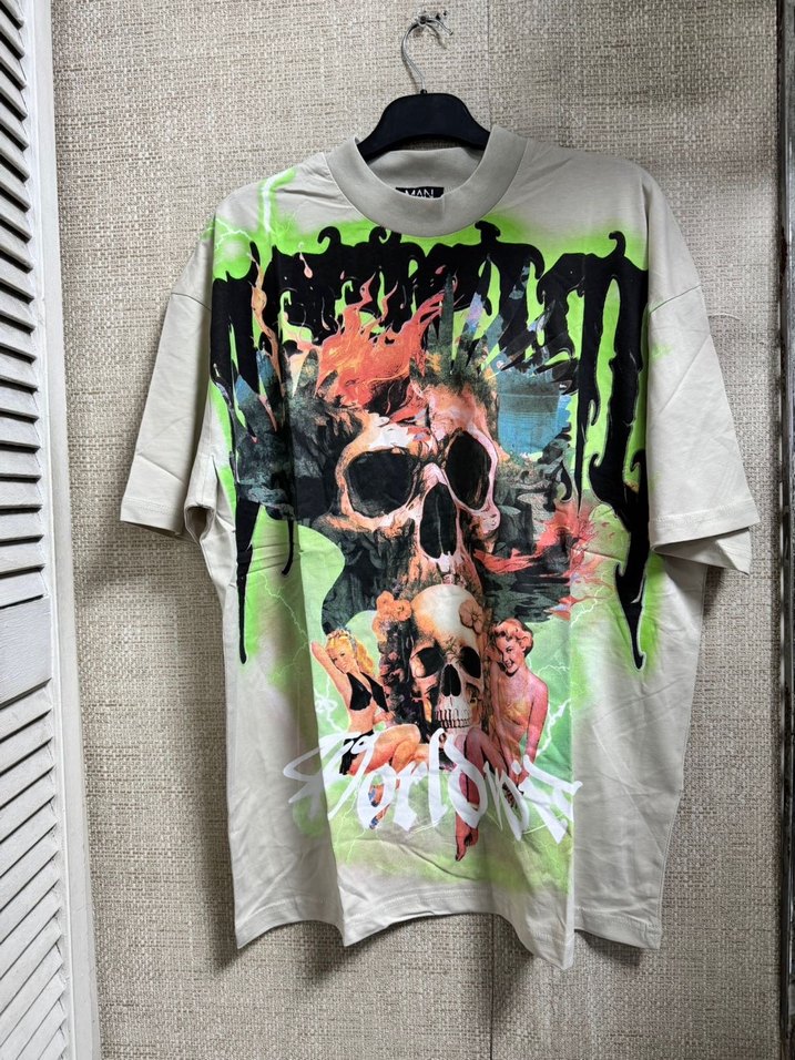 Çok Renkli Baskılı Erkek Tişört - Görsel 5