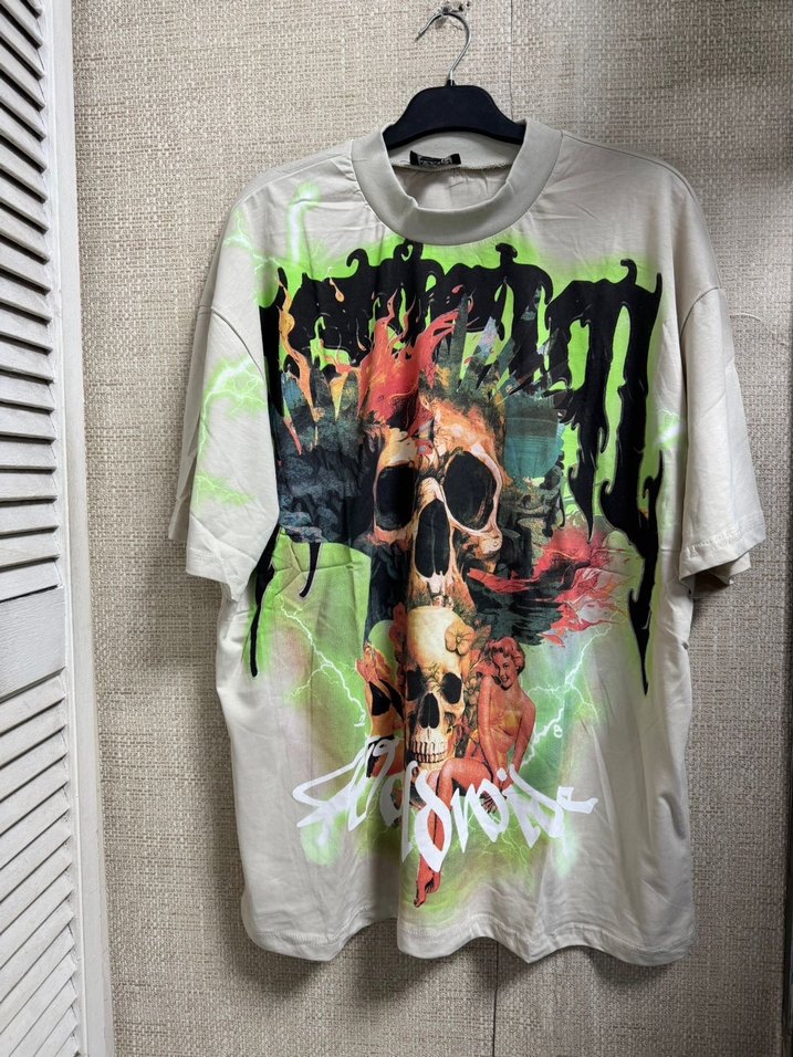 Erkek Çok Renkli Baskılı Tişört - Görsel 4