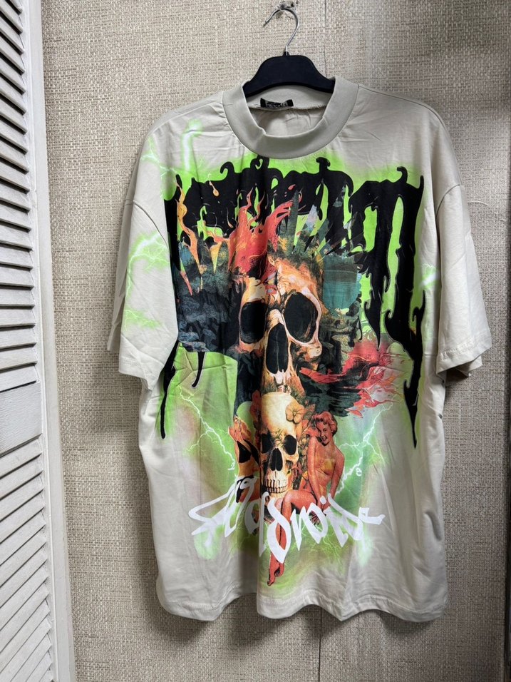 Erkek Çok Renkli Baskılı Tişört - Görsel 3