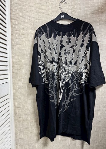 Siyah Baskılı Goth Erkek Tişört - Görsel 4