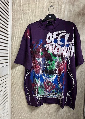 Mor Baskılı tişört - Görsel 4