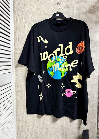 Sokak Stili Baskılı Siyah Erkek Tişört - Görsel 5