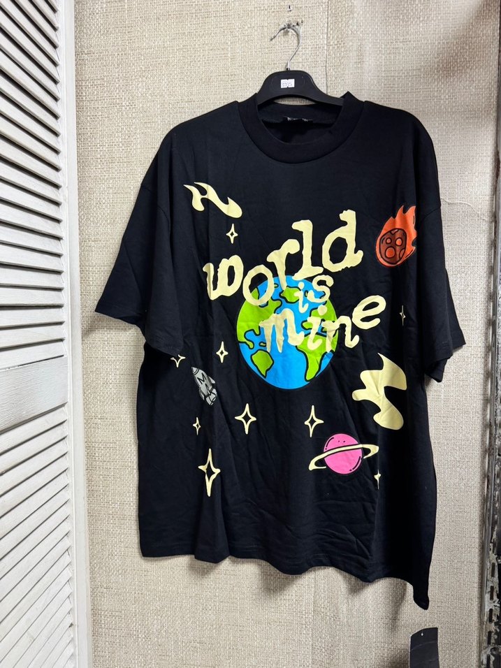 Sokak Stili Baskılı Siyah Erkek Tişört - Görsel 4