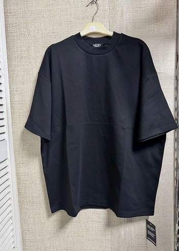 Siyah Oversize Erkek Tişört - Görsel 5