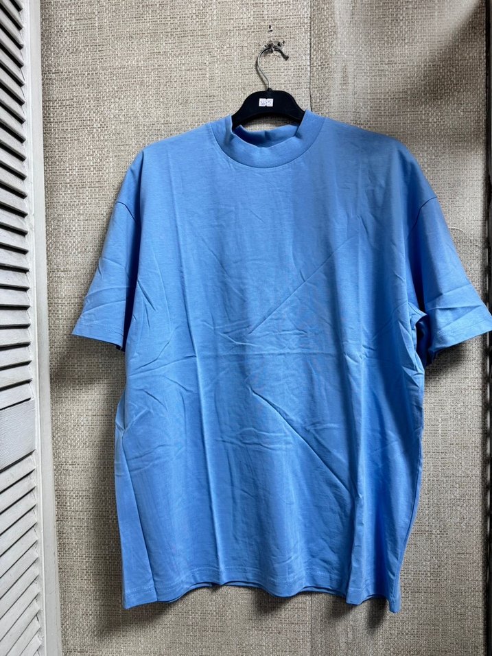 Mavi Baskılı Erkek Tişört - Görsel 5