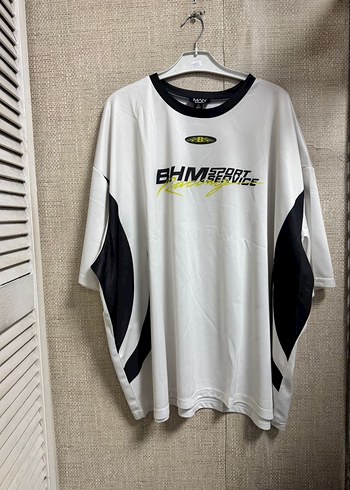 Erkek Beyaz Baskılı Oversize Tişört - Görsel 4