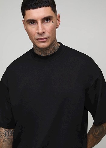 Siyah Erkek Tişört - Görsel 4