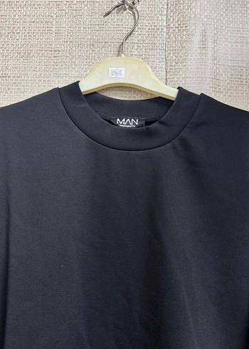 Siyah Erkek Oversize Tişört - Görsel 7