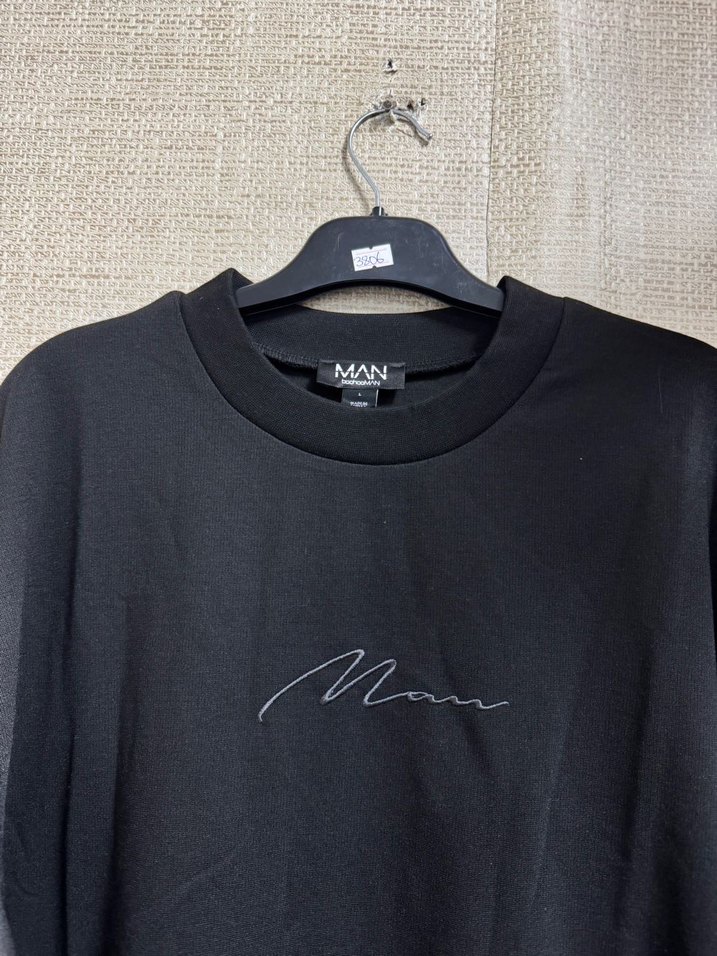 Erkek Siyah Oversize Baskılı Tişört - Görsel 5