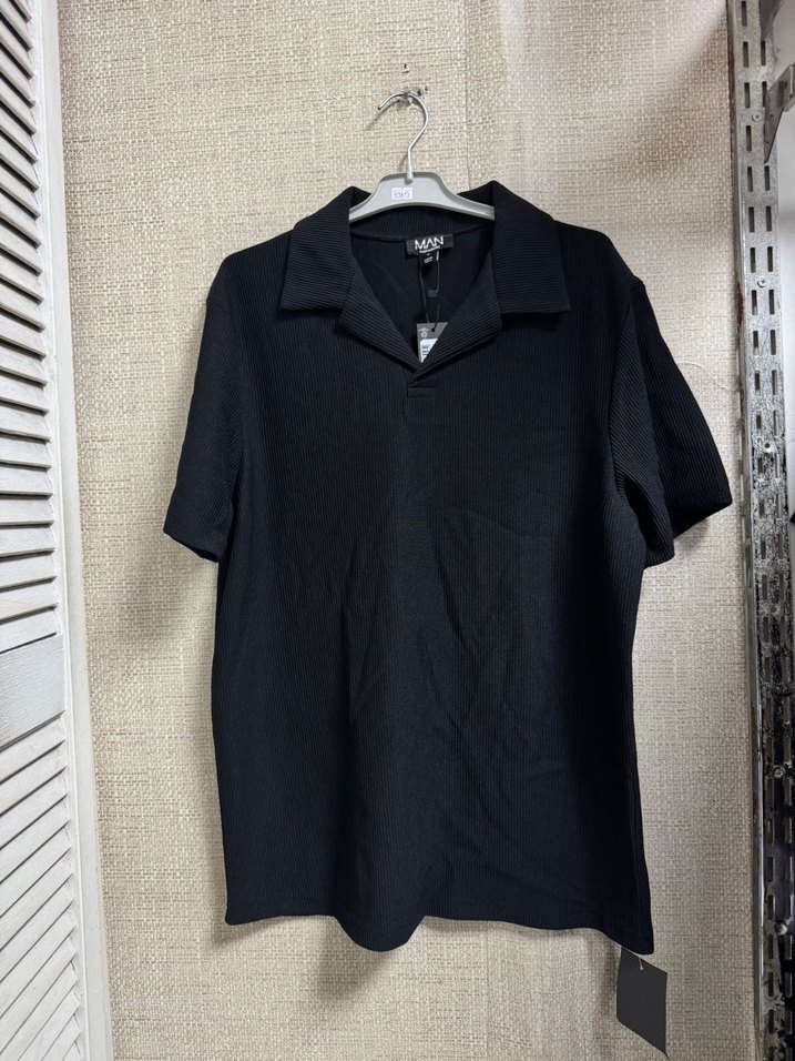 Siyah Regular Fit Kısa Kollu Tişört - Görsel 4