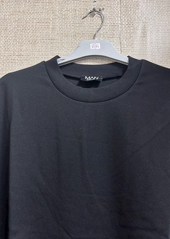 Siyah Oversize Erkek Tişört - Görsel 5