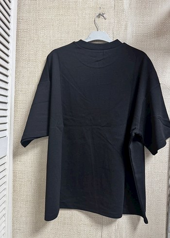 Siyah Oversize Erkek Tişört - Görsel 6