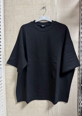 Siyah Oversize Erkek Tişört - Görsel 4