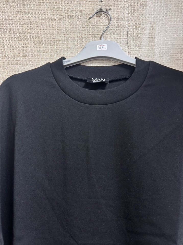 Siyah Oversize Erkek Tişört - Görsel 5